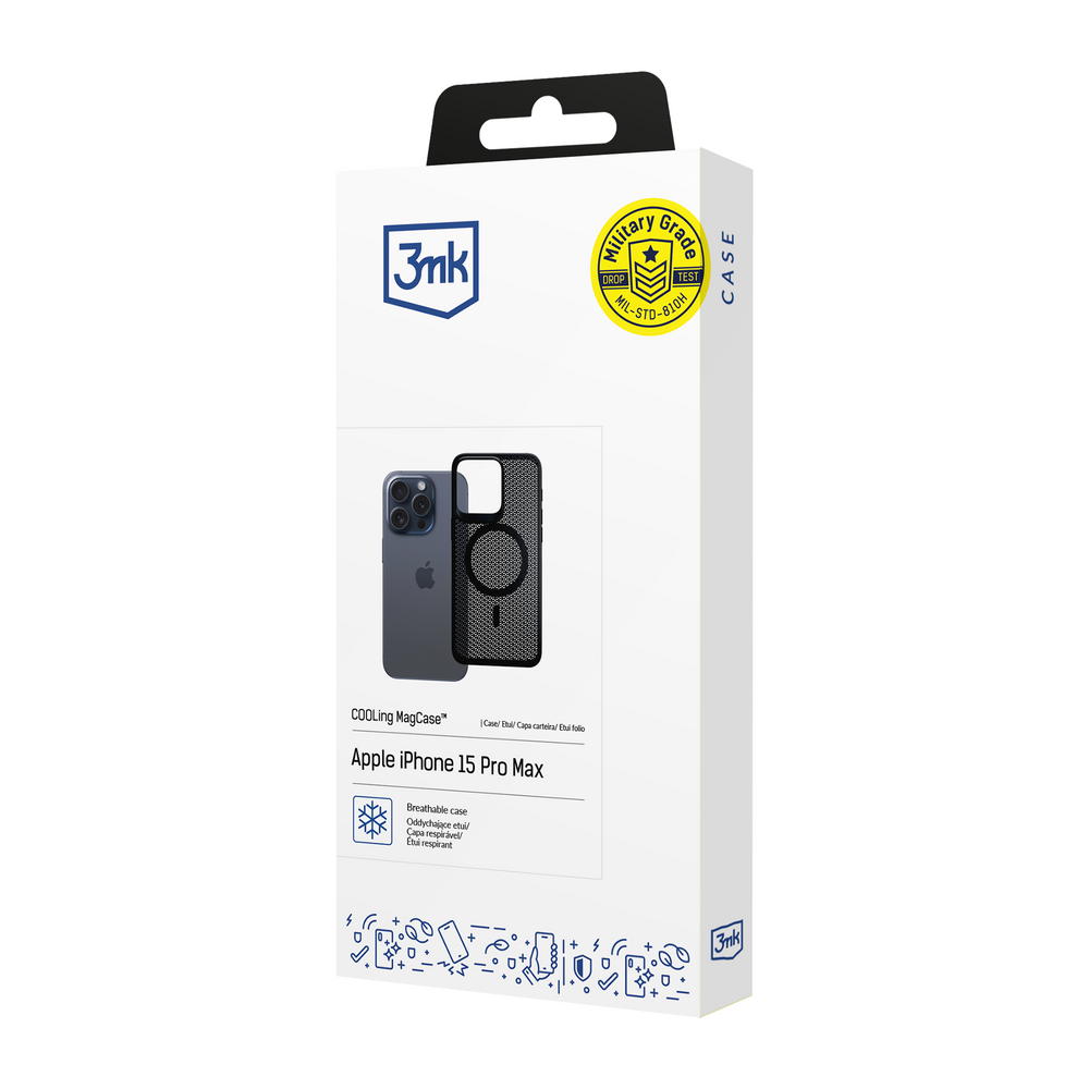 COOLing MagCase Θήκη 3mk για iPhone 15 Pro Max Μαύρο | www.lightgear.gr