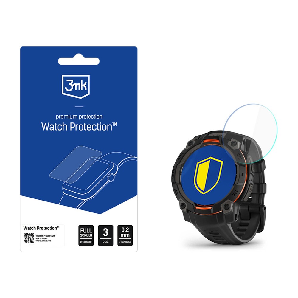 Screen Protector 3mk FlexibleGlass για Garmin Instinct 3 45mm (Amoled, Solar) | www.lightgear.gr
