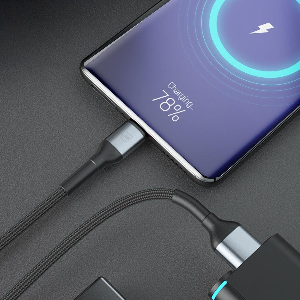 Hyper Cable N-Series USB-A / USB-C 3mk 1m 18W QC 3.0 Μαύρο | www.lightgear.gr