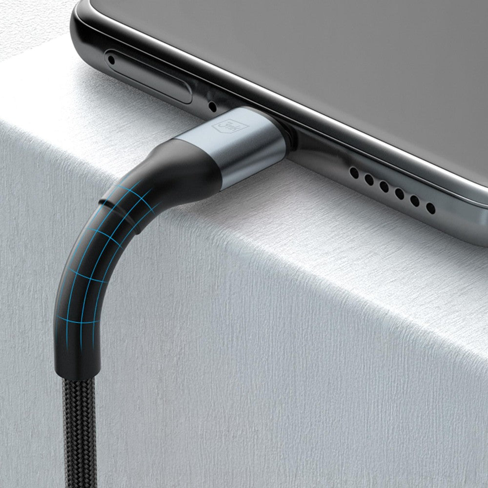 Hyper Cable N-Series USB-A / USB-C 3mk 1m 18W QC 3.0 Μαύρο | www.lightgear.gr