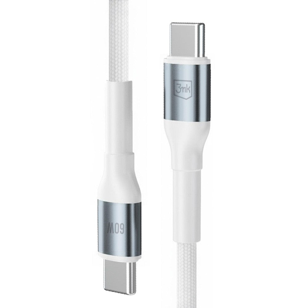 Hyper Cable N-Series USB-C/USB-C 1m 20V/3A 60W 3mk Λευκό | www.lightgear.gr