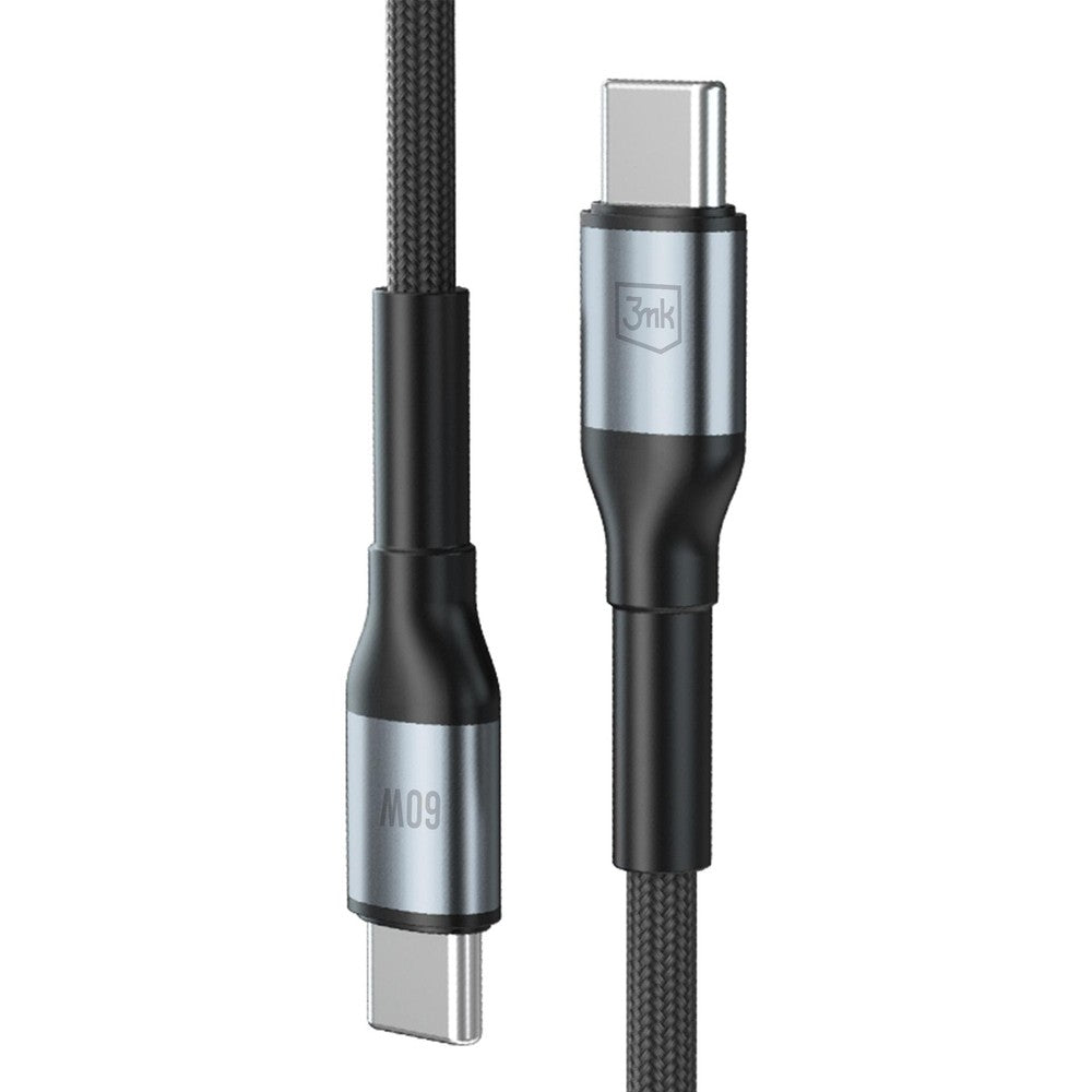 Hyper Cable N-Series USB-C/USB-C 2m 60W 3mk Μαύρο | www.lightgear.gr