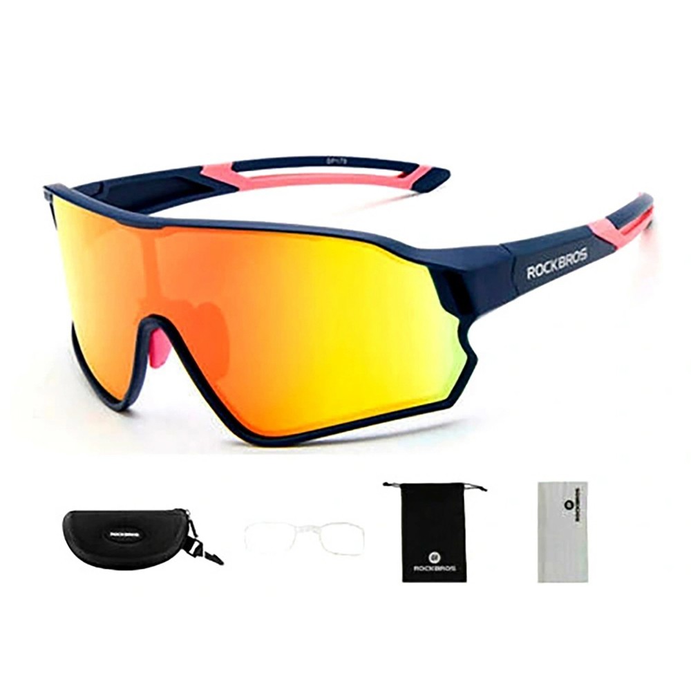 Γυαλιά Ποδηλασίας Polarized Rockbros 10134PL Μπλε-Ροζ | www.lightgear.gr