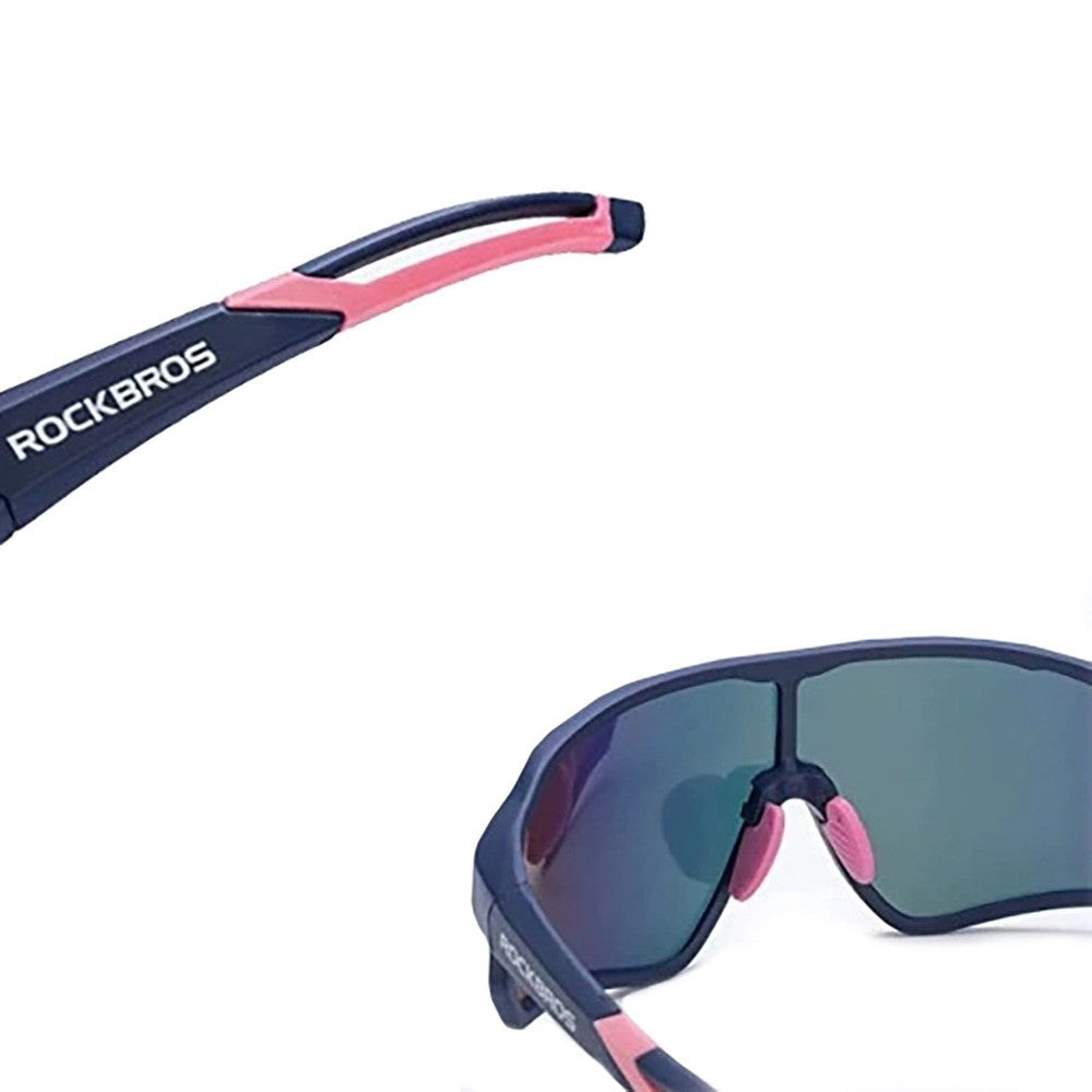 Γυαλιά Ποδηλασίας Polarized Rockbros 10134PL Μπλε-Ροζ | www.lightgear.gr