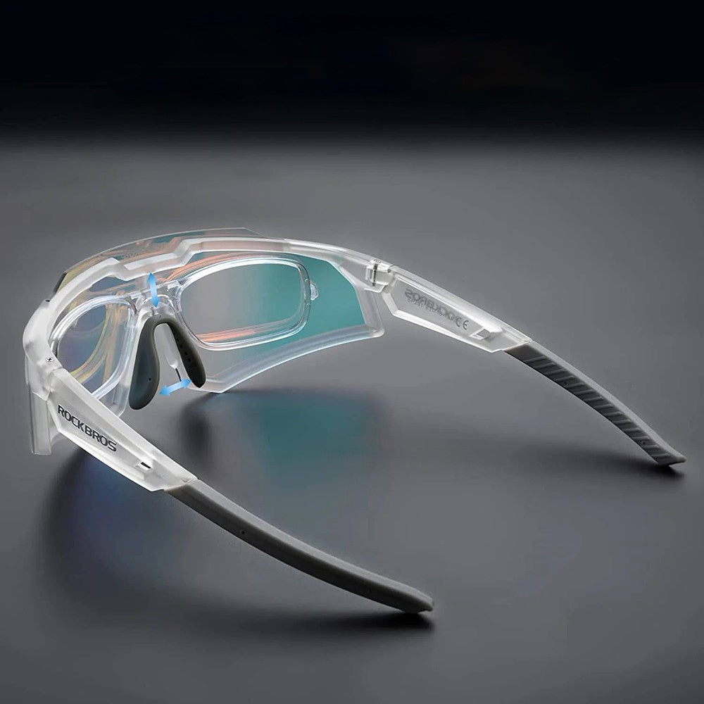 Γυαλιά Ποδηλασίας Rockbros SP291 Photochromic UV400 Λευκά | www.lightgear.gr