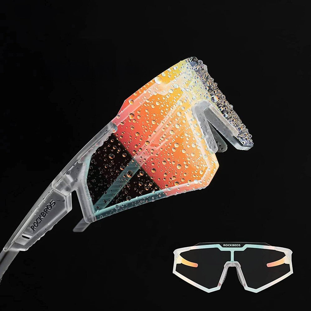 Γυαλιά Ποδηλασίας Rockbros SP291 Photochromic UV400 Λευκά | www.lightgear.gr