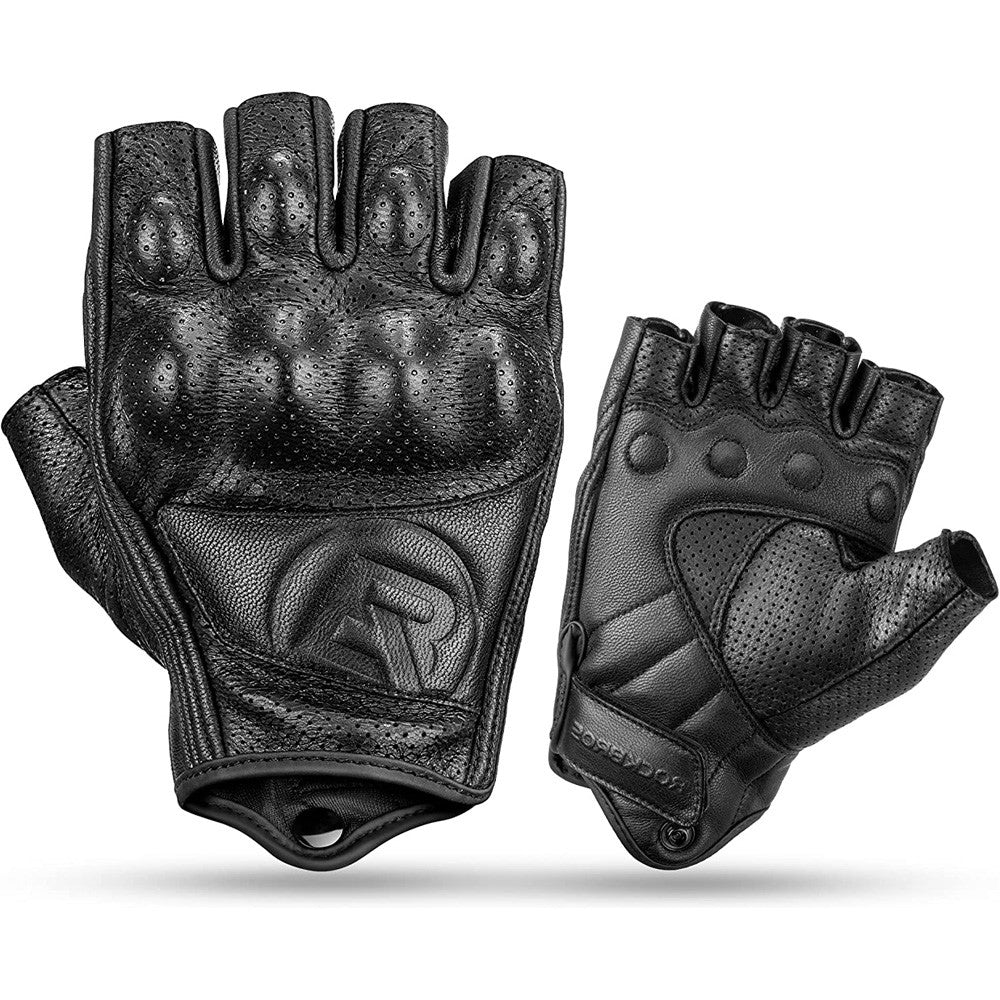 Δερμάτινα Γάντια Μηχανής Rockbros Μαύρο | www.lightgear.gr