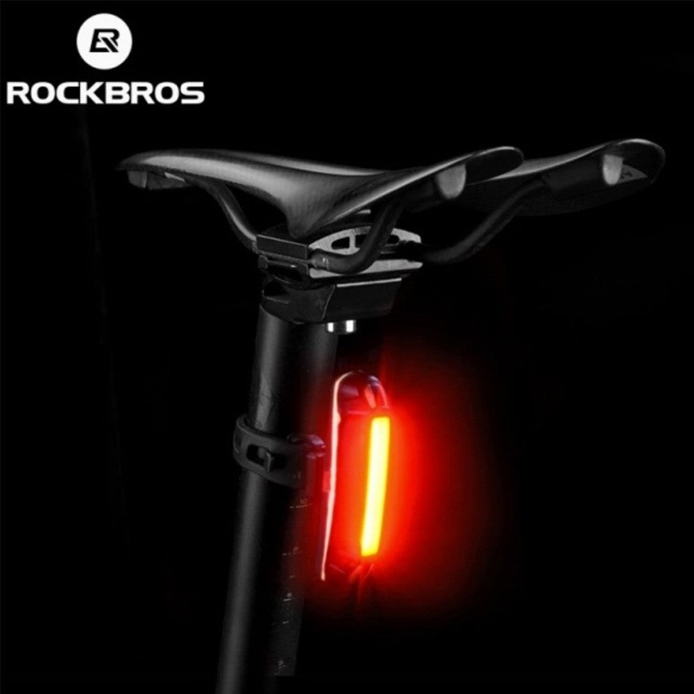 Πίσω Φως Ποδηλάτου Rockbros A54BK + Καλώδιο Micro USB - USB-A Μαύρο | www.lightgear.gr