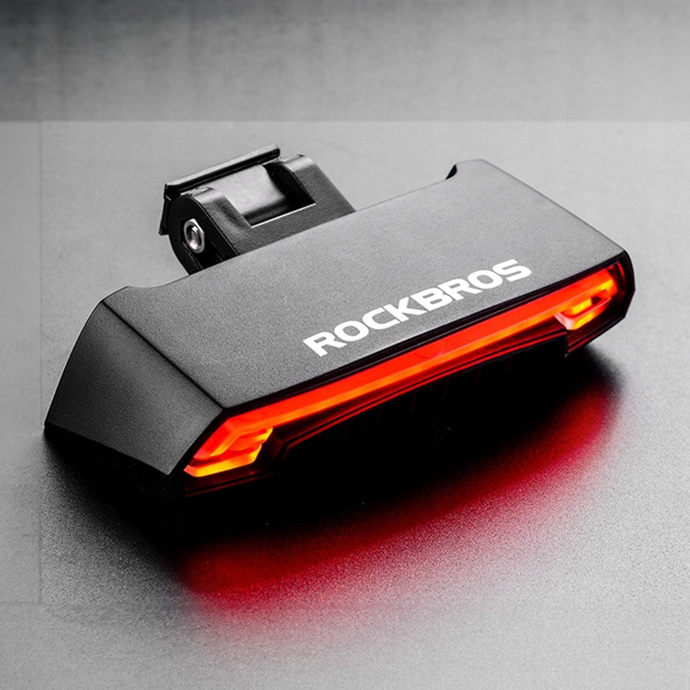 Πίσω Φως Ποδηλάτου Rockbros LKWD-R1 με Laser και Remote Control + Micro USB - USB-A Καλώδιο Μαύρο | www.lightgear.gr
