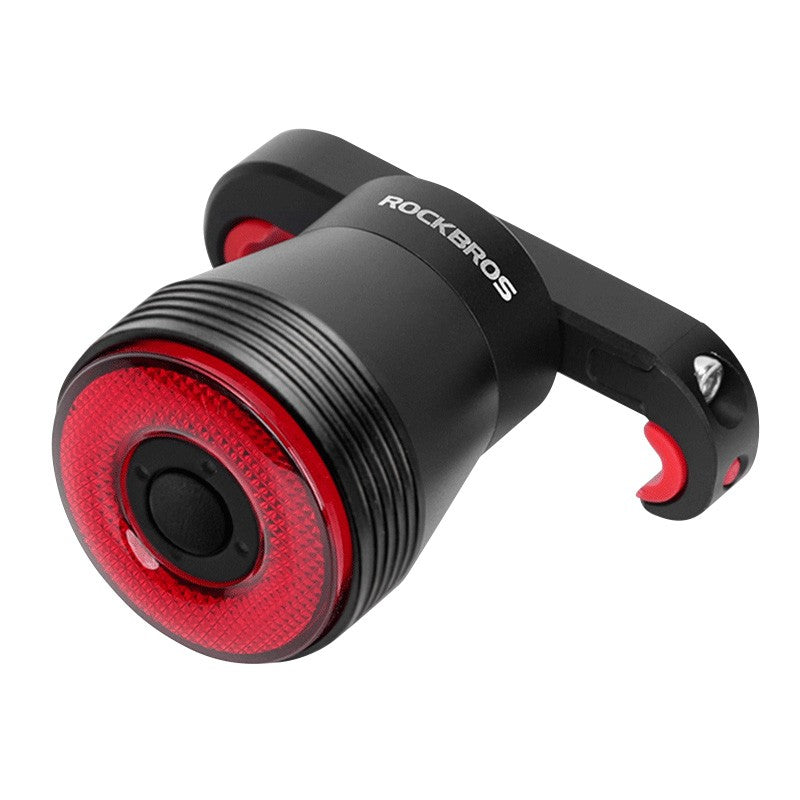Πίσω Φως Ποδηλάτου Rockbros Q5 με Intelligent Stop System Μαύρο | www.lightgear.gr