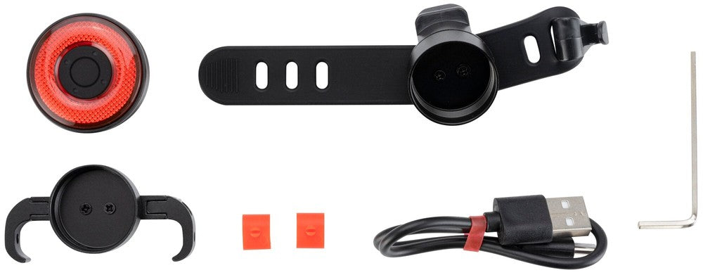 Πίσω Φως Ποδηλάτου Rockbros Q5 με Intelligent Stop System Μαύρο | www.lightgear.gr