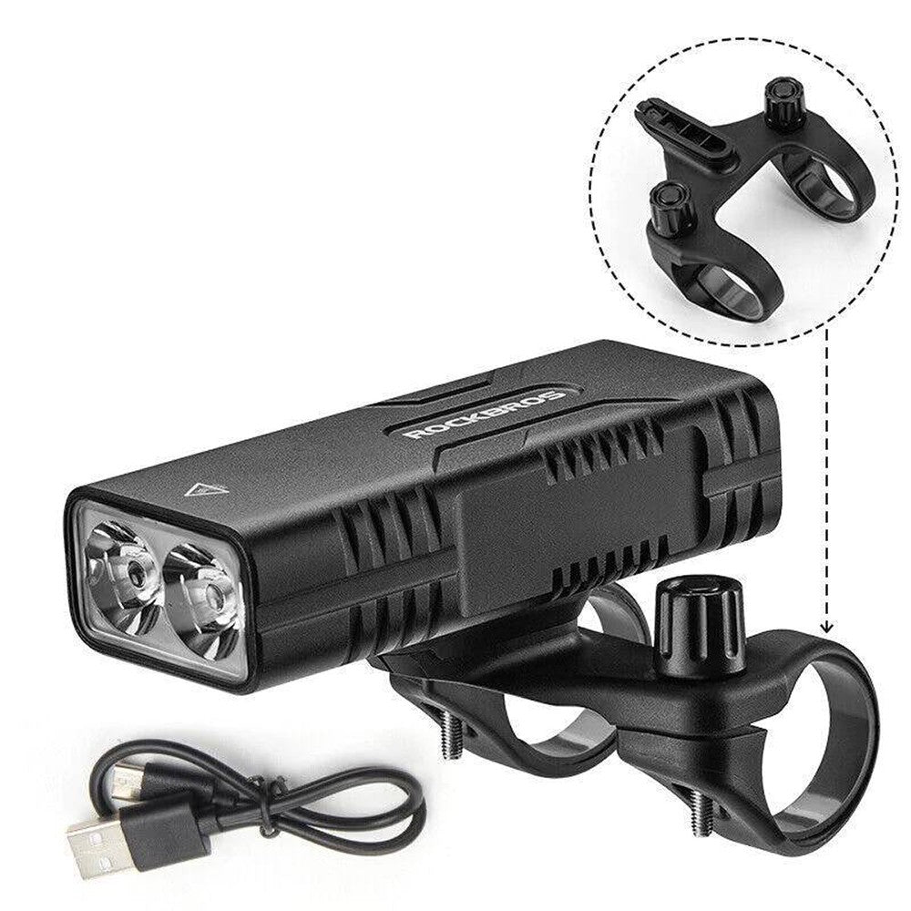 Φως Ποδηλάτου Rockbros 850lm με Powerbank + Καλώδιο USB-C σε USB-A Μαύρο | www.lightgear.gr