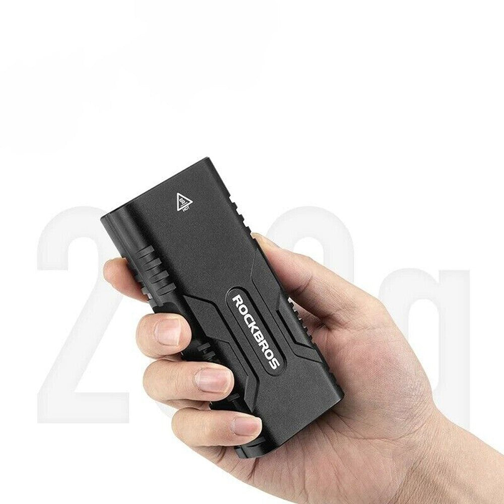 Φως Ποδηλάτου Rockbros 850lm με Powerbank + Καλώδιο USB-C σε USB-A Μαύρο | www.lightgear.gr