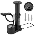 Τρόμπα Δαπέδου Ποδηλάτου Rockbros με Pressure Gauge Μαύρη | www.lightgear.gr