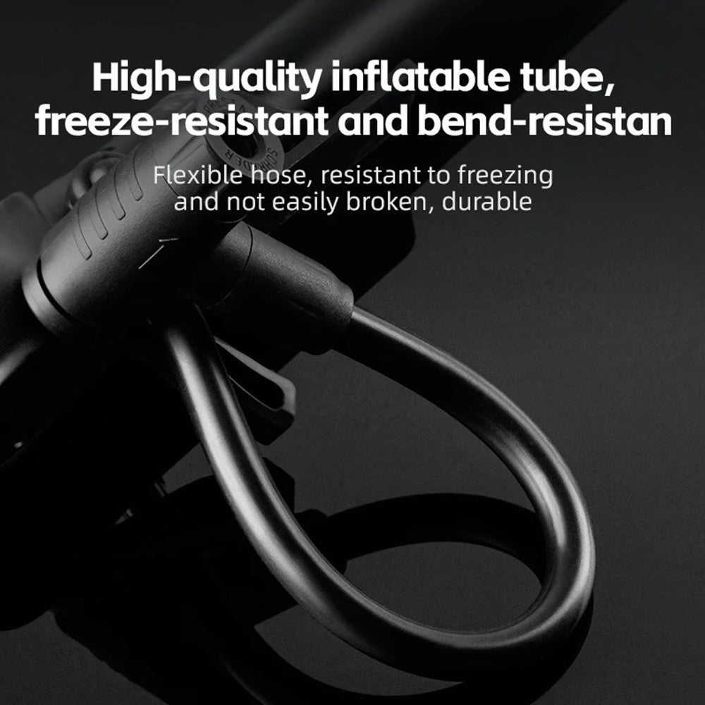 Τρόμπα Ποδηλάτου Rockbros με Pressure Gauge Μαύρη | www.lightgear.gr