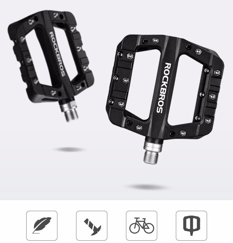 Πετάλια Ποδηλάτου Rockbros 2017-12CBK Nylon Μαύρο 2τεμ | www.lightgear.gr
