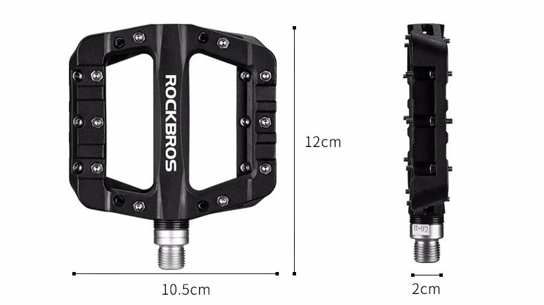Πετάλια Ποδηλάτου Rockbros 2017-12CBK Nylon Μαύρο 2τεμ | www.lightgear.gr