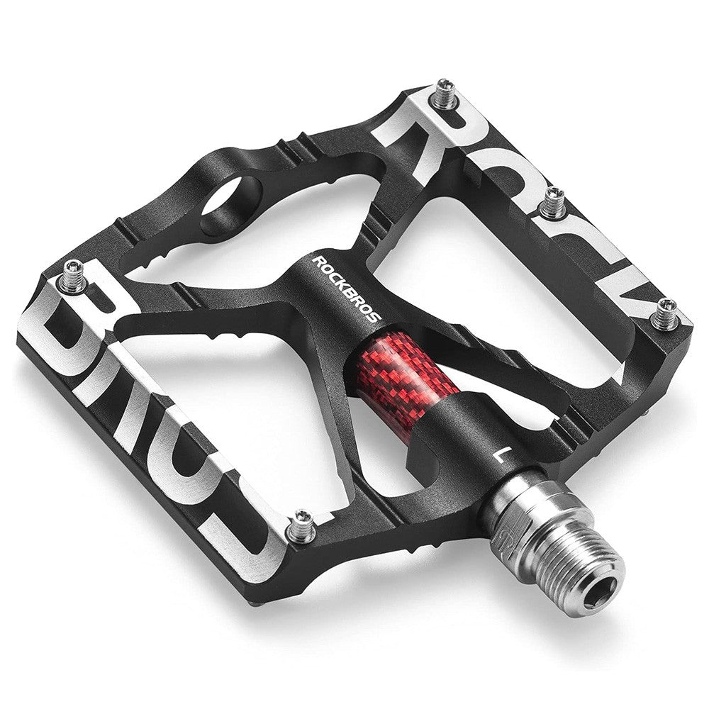 Πετάλια Ποδηλάτου Rockbros Aluminum Alloy Μαύρο Set 2τεμ | www.lightgear.gr