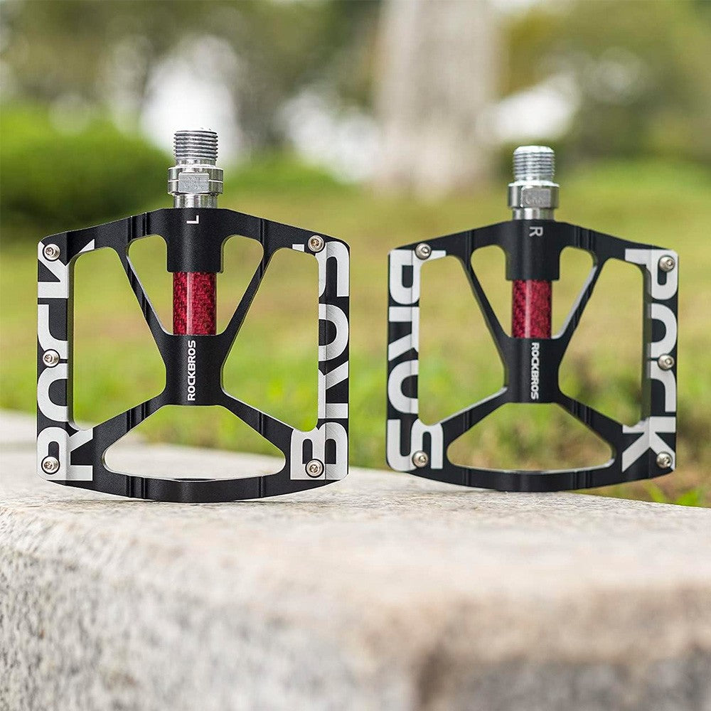Πετάλια Ποδηλάτου Rockbros Aluminum Alloy Μαύρο Set 2τεμ | www.lightgear.gr