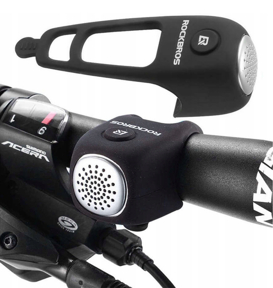 Ηλεκτρονικό Κουδούνι Ποδηλάτου Rockbros CB1709BK Μαύρο | www.lightgear.gr