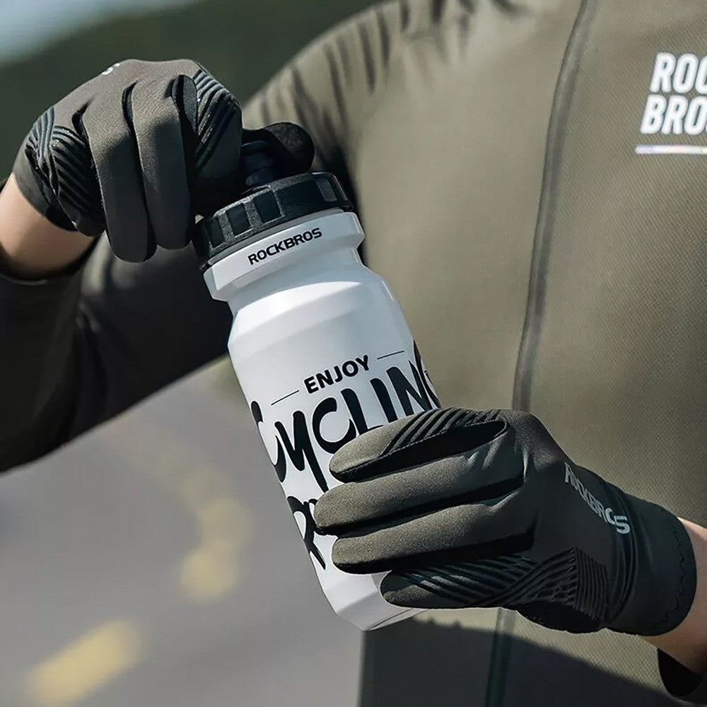Γάντια Ποδηλασίας Rockbros Shock-Absorbing Πράσινο | www.lightgear.gr