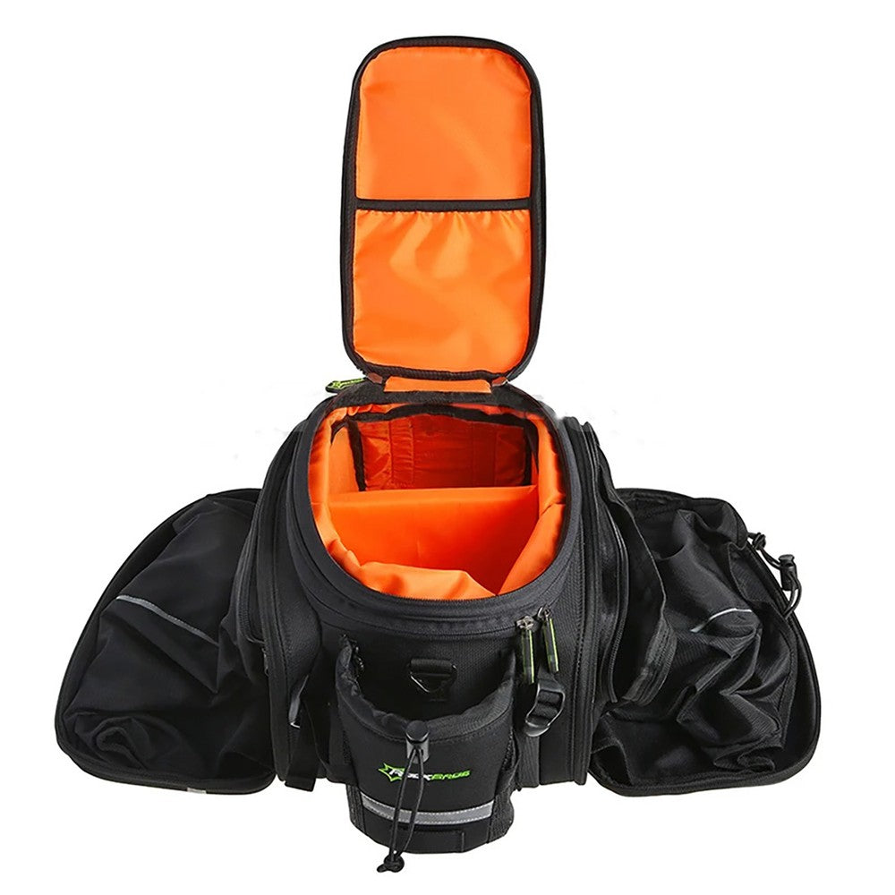 Τσάντα Ποδηλάτου Rockbros A6-03BK 35lt με Fold-Out Pockets Μαύρη | www.lightgear.gr