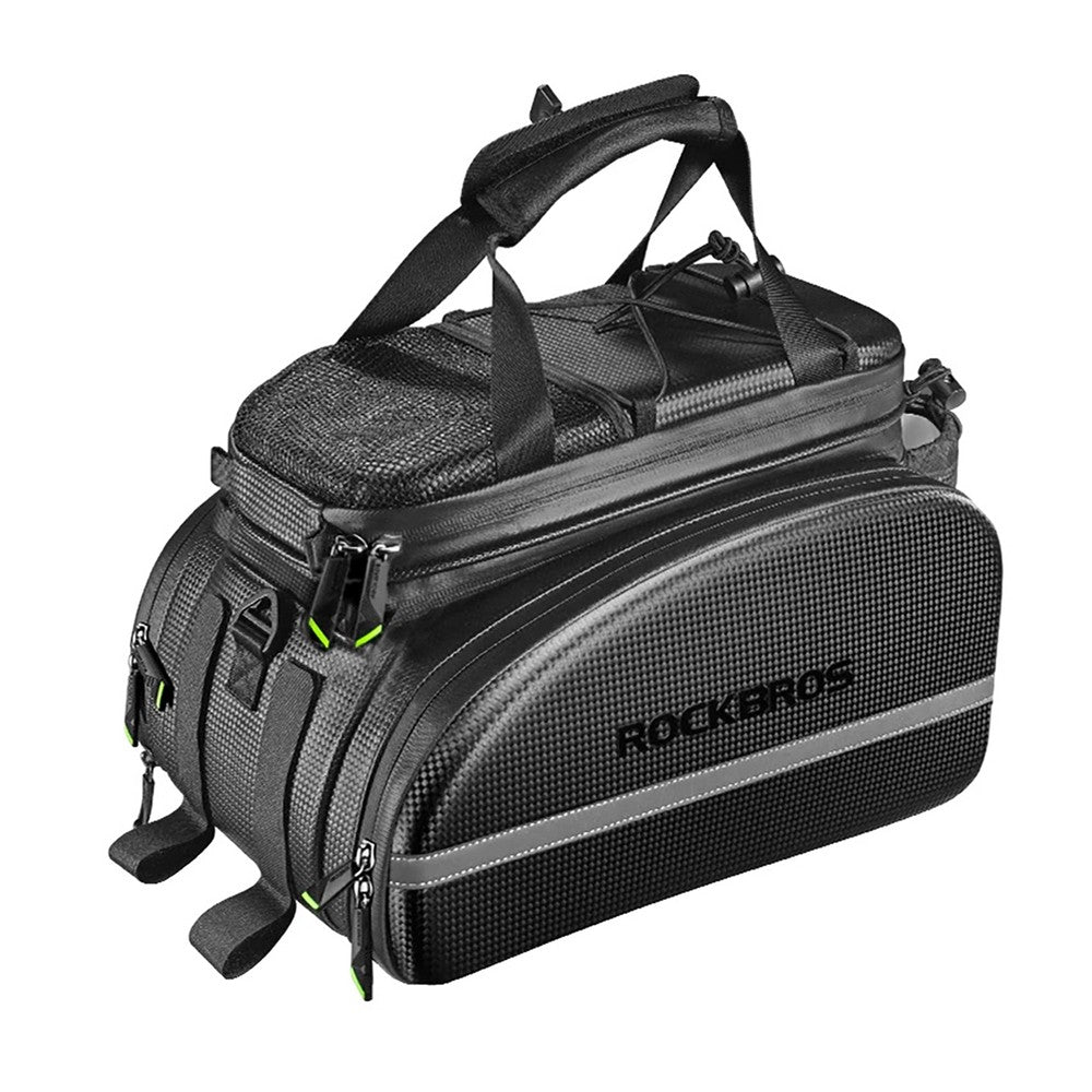 Τσαντάκι Ποδηλάτου Rockbros A6-6 για Τραπεζοειδή 35L με Πτυσσόμενες Τσέπες Μαύρο | www.lightgear.gr