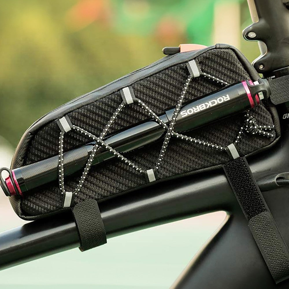 Τσαντάκι Ποδηλάτου Rockbros 1L Braided 039BK Μαύρο | www.lightgear.gr