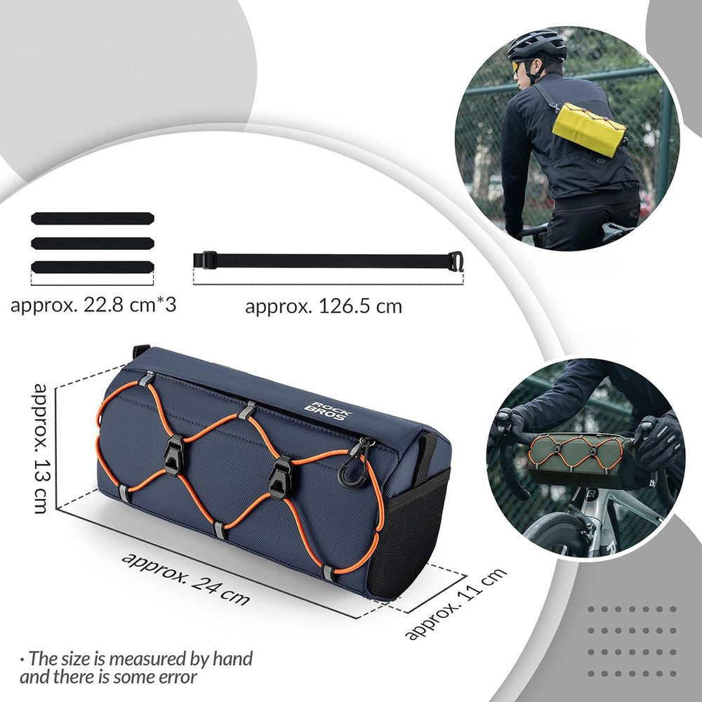 Τσαντάκι Τιμονιού Ποδηλάτου Rockbros 2.2lt Μπλε | www.lightgear.gr