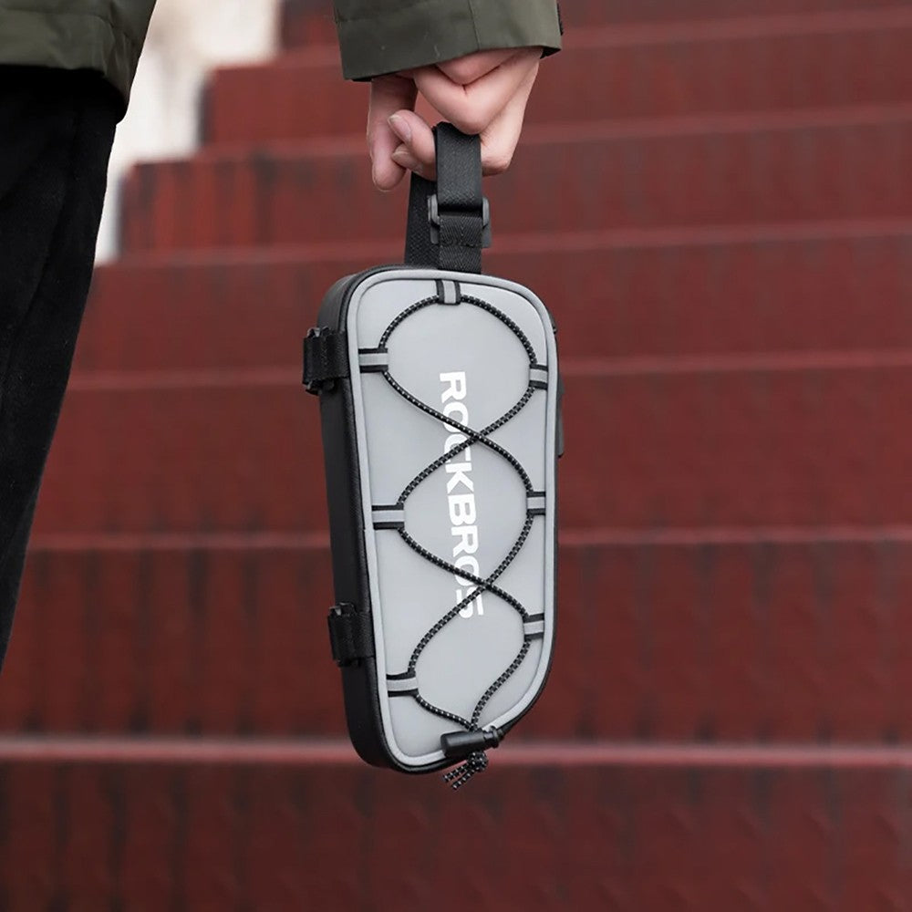 Τσαντάκι Ποδηλάτου Rockbros 0.9lt Ασημί 3012010901 | www.lightgear.gr