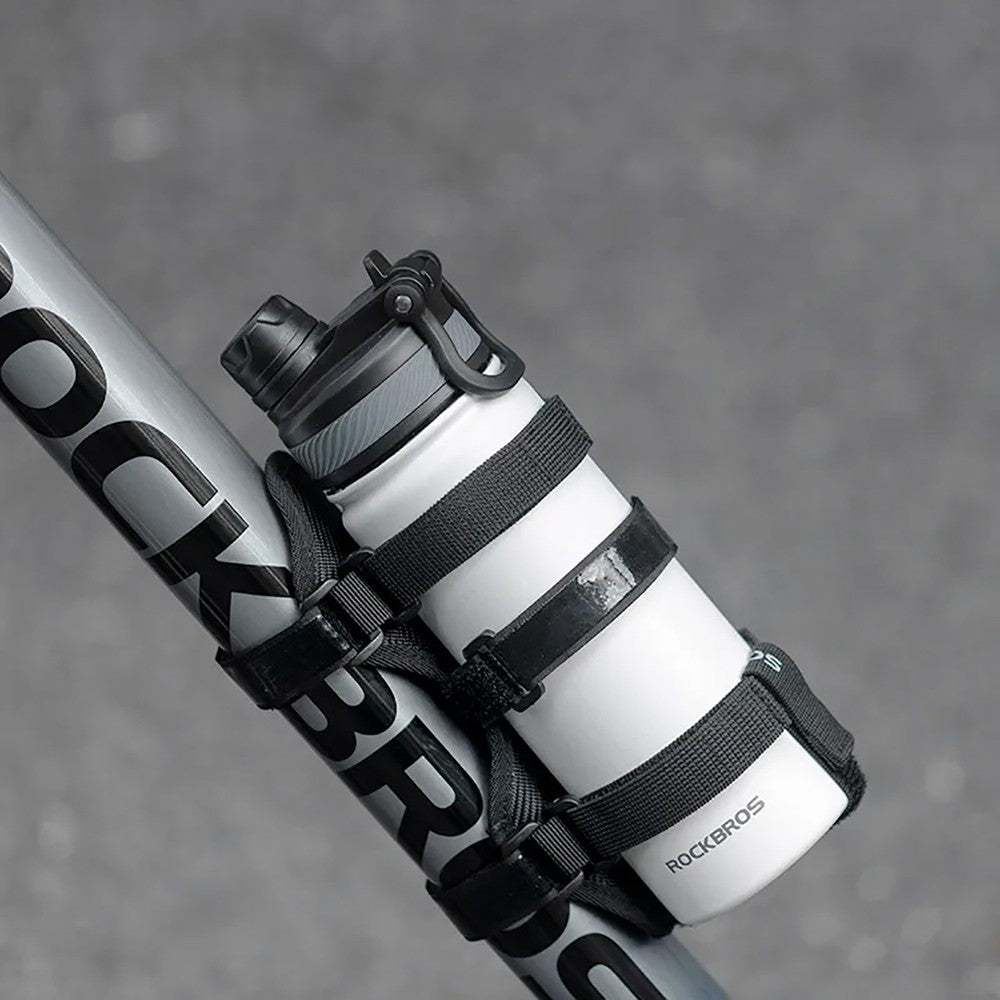Velcro Bike Strap Rockbros για Bluetooth Speaker ή Water Bottle Μαύρο | www.lightgear.gr