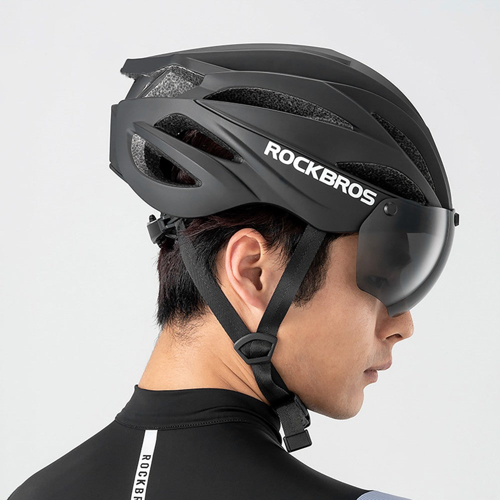 Κράνος Ποδηλάτου Rockbros με Visor και Αποσπώμενα UV Protective Goggles Unisex | www.lightgear.gr