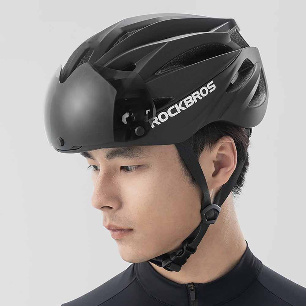 Κράνος Ποδηλάτου Rockbros με Visor και Αποσπώμενα UV Protective Goggles Unisex | www.lightgear.gr