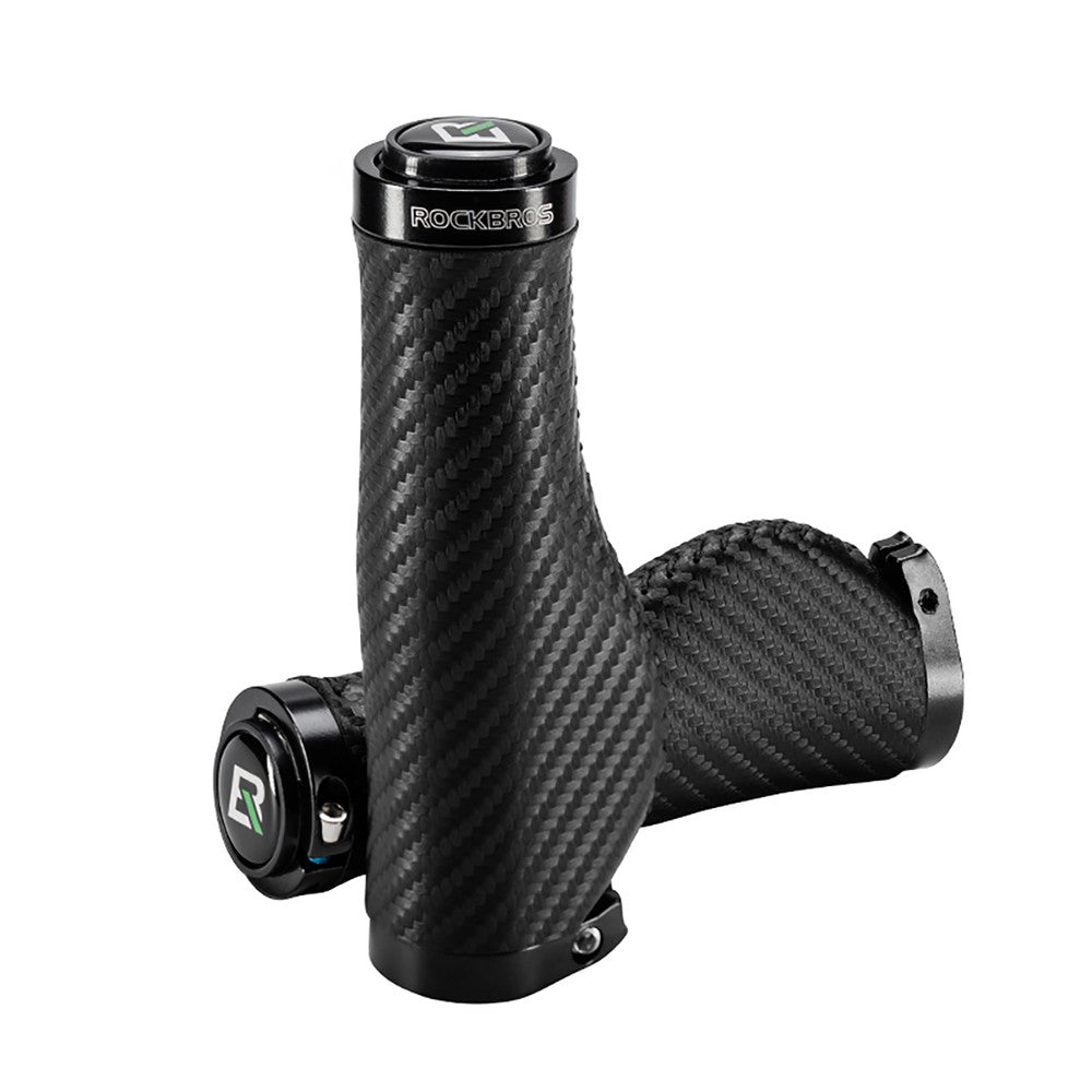 Grips Ποδηλάτου Rockbros Twisted Εργονομικά Anti-Slip Μαύρα | www.lightgear.gr