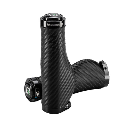 Grips Ποδηλάτου Rockbros Twisted Εργονομικά Anti-Slip Μαύρα | www.lightgear.gr