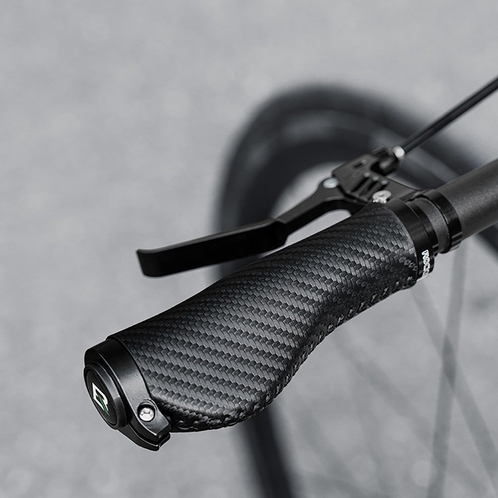 Grips Ποδηλάτου Rockbros Twisted Εργονομικά Anti-Slip Μαύρα | www.lightgear.gr