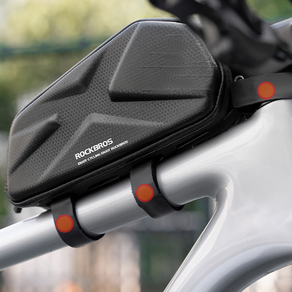 Τσαντάκι Ποδηλάτου Rockbros Rigid Frame Top Tube 1.4lt Μαύρο | www.lightgear.gr