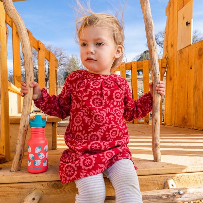 Παιδικό Παγούρι Ανοξείδωτο Klean Kanteen Sippy 355ml Coral Strawberrys | www.lightgear.gr