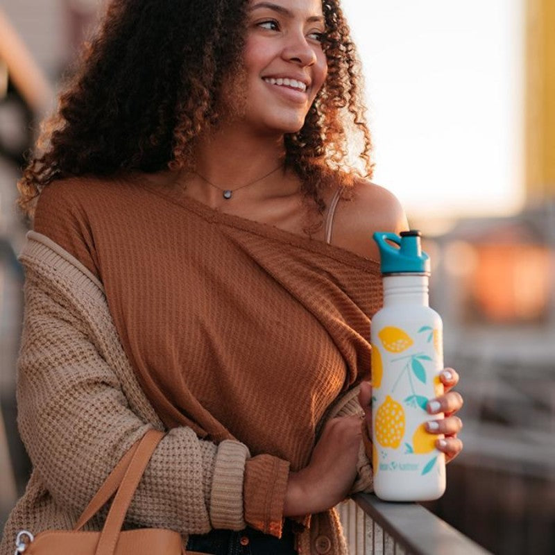 Ανοξείδωτο Klean Παγούρι Klean Kanteen Classic Sport 800ml Lemons | www.lightgear.gr