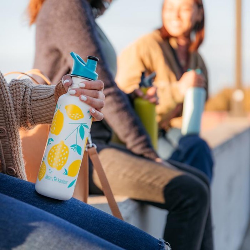 Ανοξείδωτο Klean Παγούρι Klean Kanteen Classic Sport 800ml Lemons | www.lightgear.gr