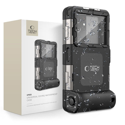 Waterproof Θήκη Tech-Protect IPX8 για Smartphones 4.7-6.7" Μαύρο | www.lightgear.gr