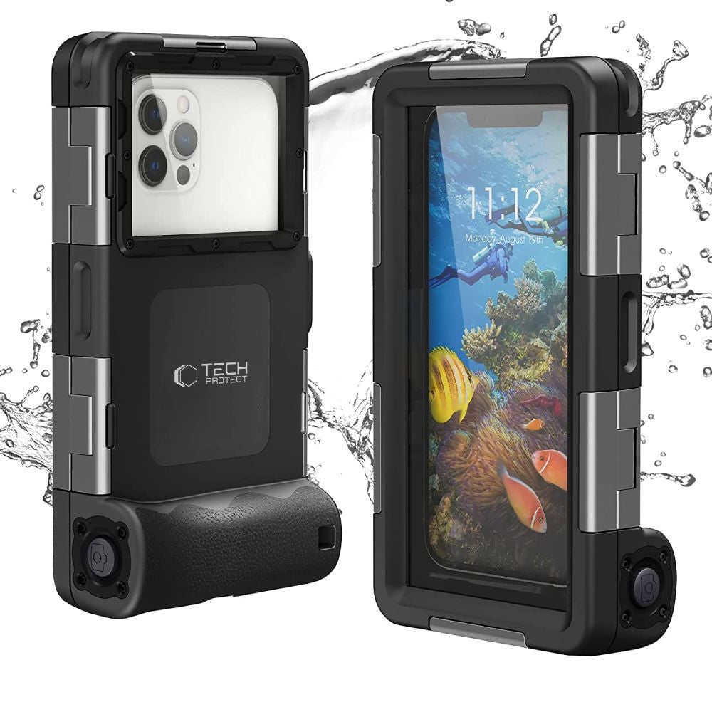 Waterproof Θήκη Tech-Protect IPX8 για Smartphones 4.7-6.7" Μαύρο | www.lightgear.gr