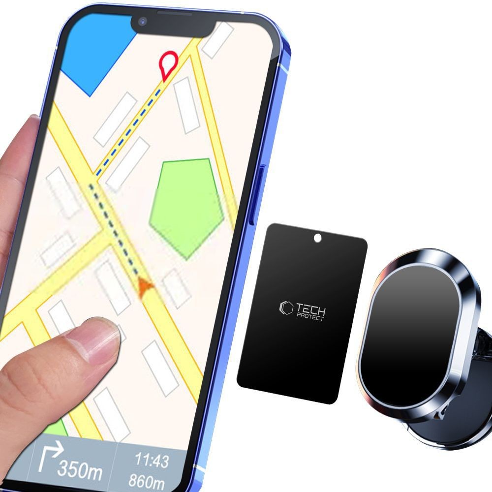 Magnetic Plates Tech-Protect MetalPlate για Car Holders Μαύρο 4τεμ | www.lightgear.gr