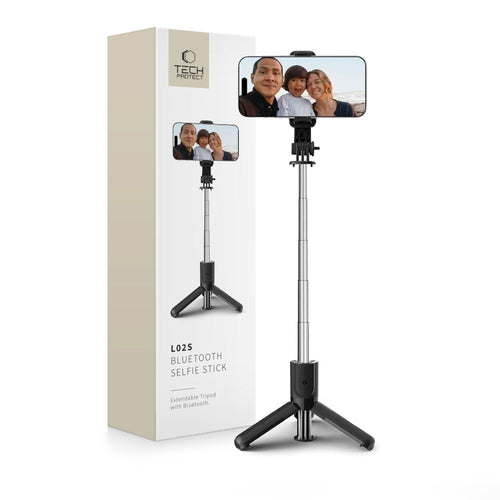 Bluetooth Selfie Stick με Tripod Tech-Protect L02S έως 72cm Μαύρο | www.lightgear.gr