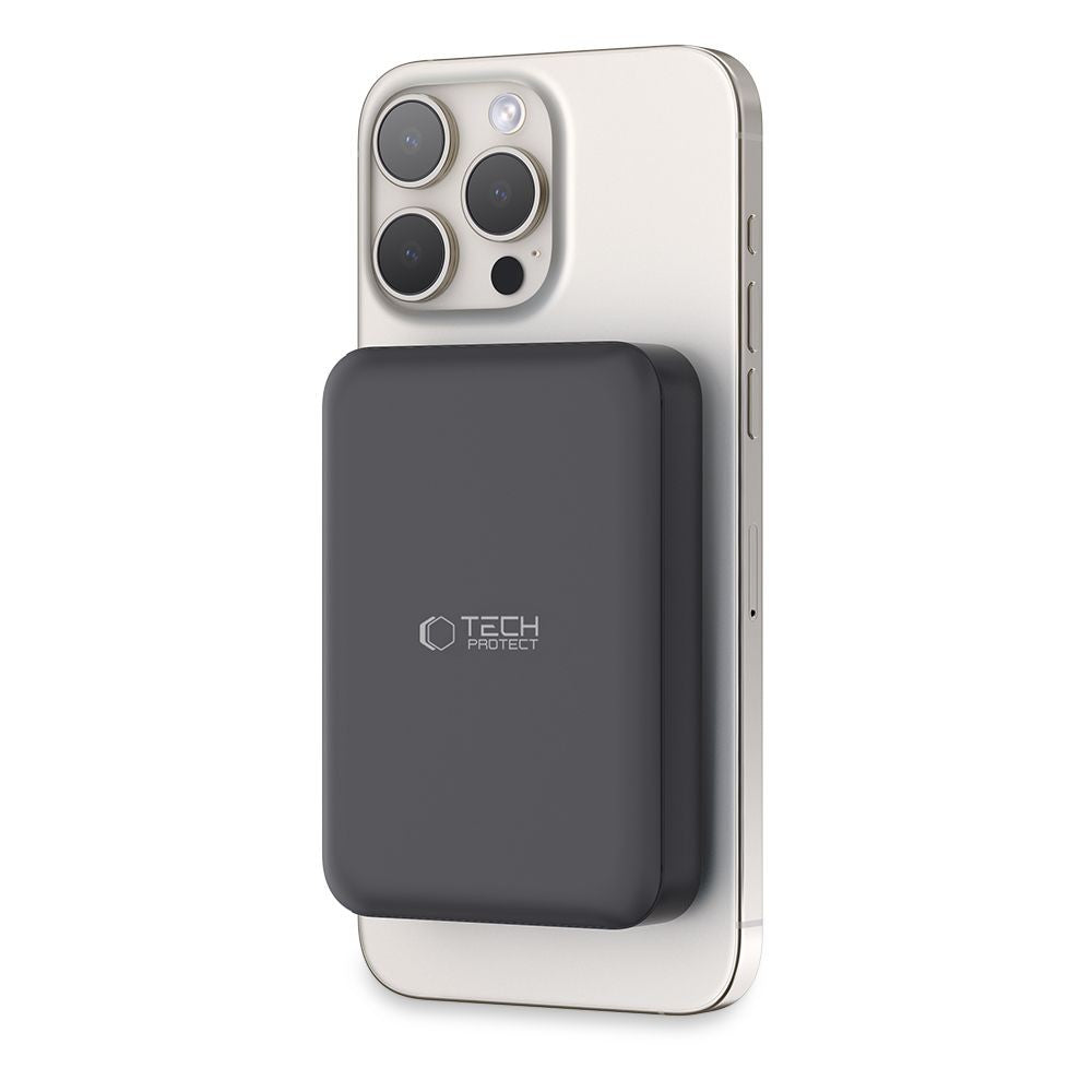 Powerbank Tech-Protect LifeMag PB11 με MagSafe 10000mAh 15W USB-C Θύρα Μαύρο + USB-C Καλώδιο | www.lightgear.gr