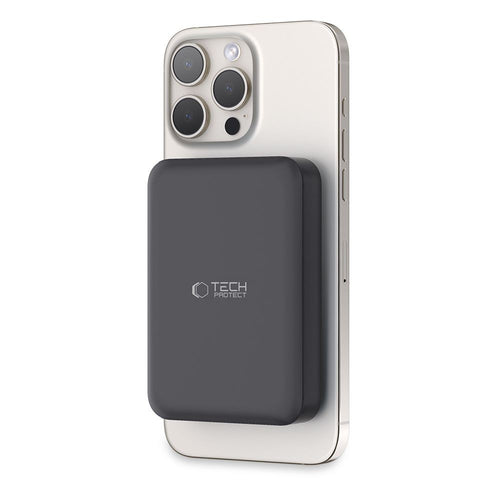 Powerbank Tech-Protect LifeMag PB11 με MagSafe 10000mAh 15W USB-C Θύρα Μαύρο + USB-C Καλώδιο | www.lightgear.gr