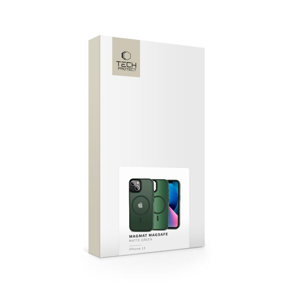 Θήκη Tech-Protect MagMat MagSafe για iPhone 13 Matte Πράσινο | www.lightgear.gr