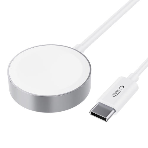 UltraBoost Magnetic Inductive Charger Tech-Protect με USB-C για Apple Watch 1.2m Λευκό | www.lightgear.gr
