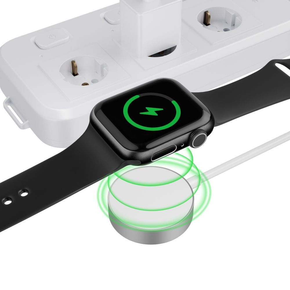 UltraBoost Magnetic Inductive Charger Tech-Protect με USB-C για Apple Watch 1.2m Λευκό | www.lightgear.gr