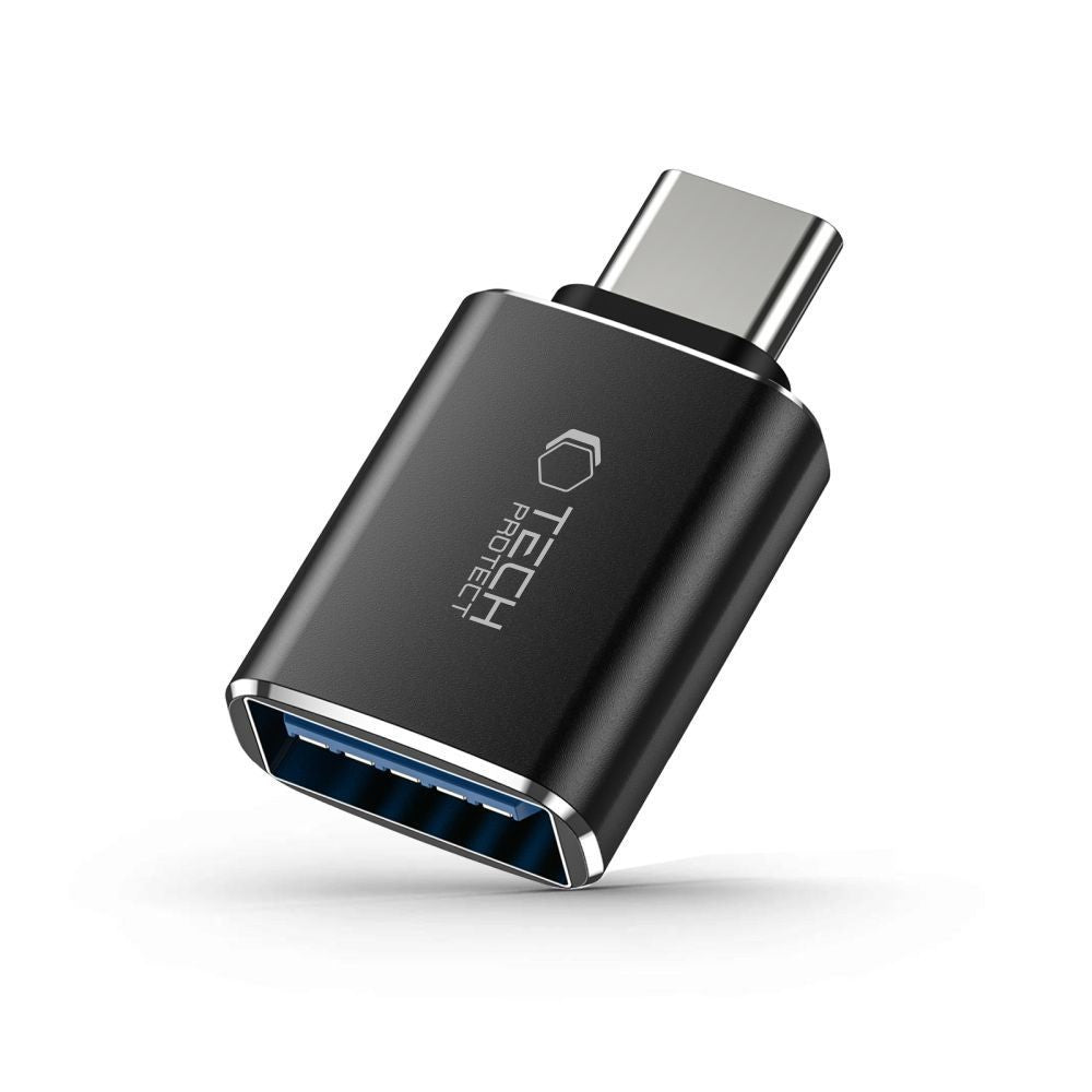 UltraBoost USB-C (Male) / USB-A (Female) OTG Adapter Tech-Protect Μαύρο | www.lightgear.gr
